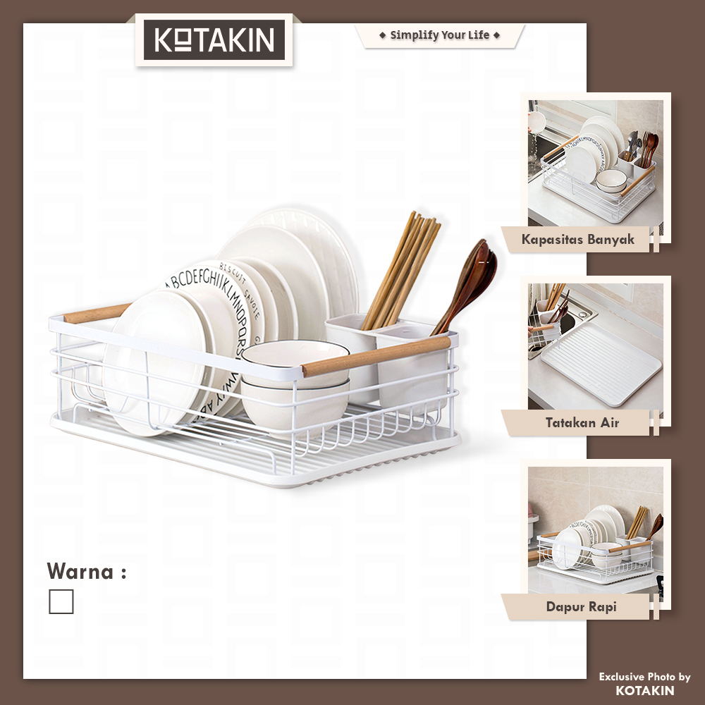 Rak Piring Kayu Putih